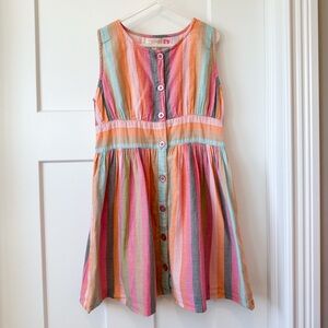 Pink Chicken Multicolor Striped Dress